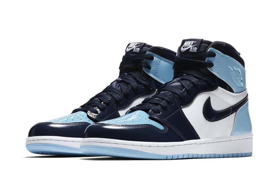 Nike Jordan 1 Blue Chill сине-бело 