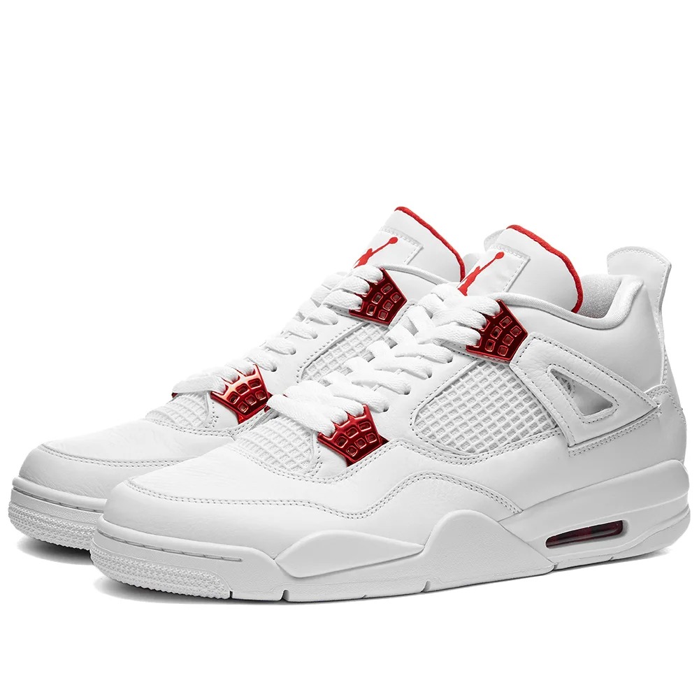 Nike Air Jordan 4 Metallic Red белые 